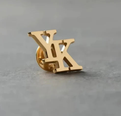 Custom Name Brooch Short Lapel Pin