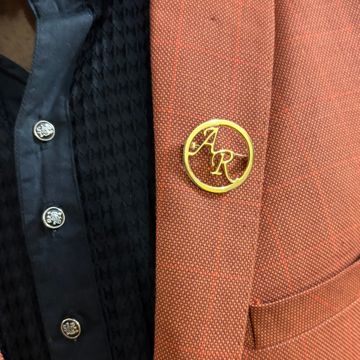 Personalized Initial Brooch