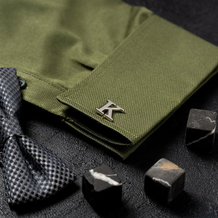 Personalized Single Initial Cufflinks