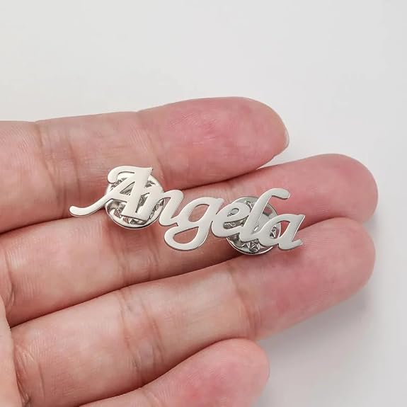 Personalised Name Lapel Pin Brooch for Men & Women