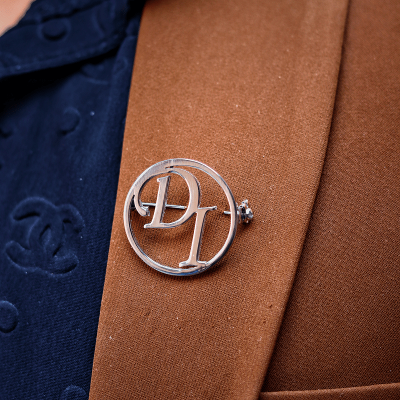 Personalized Initial Brooch