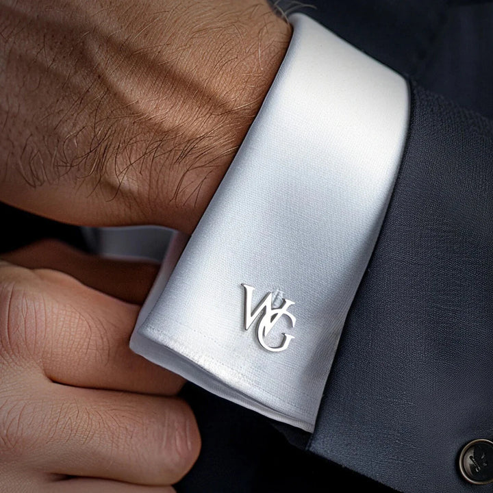 Personalized Initial Name Cufflinks 1 Pair (2 Pcs)