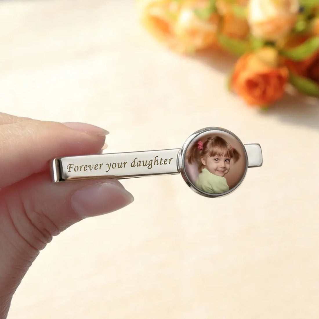 Custom Photo Tie Clip
