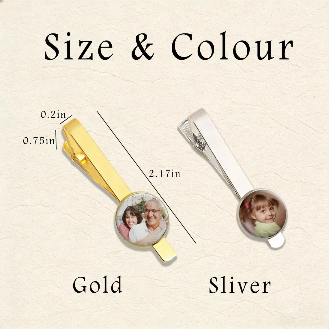 Custom Photo Tie Clip