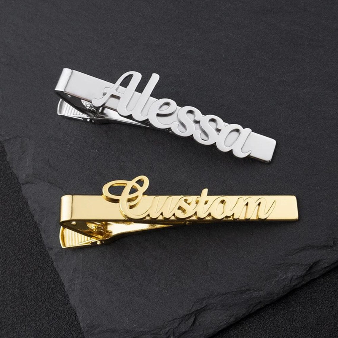 Custom Name Tie Clip