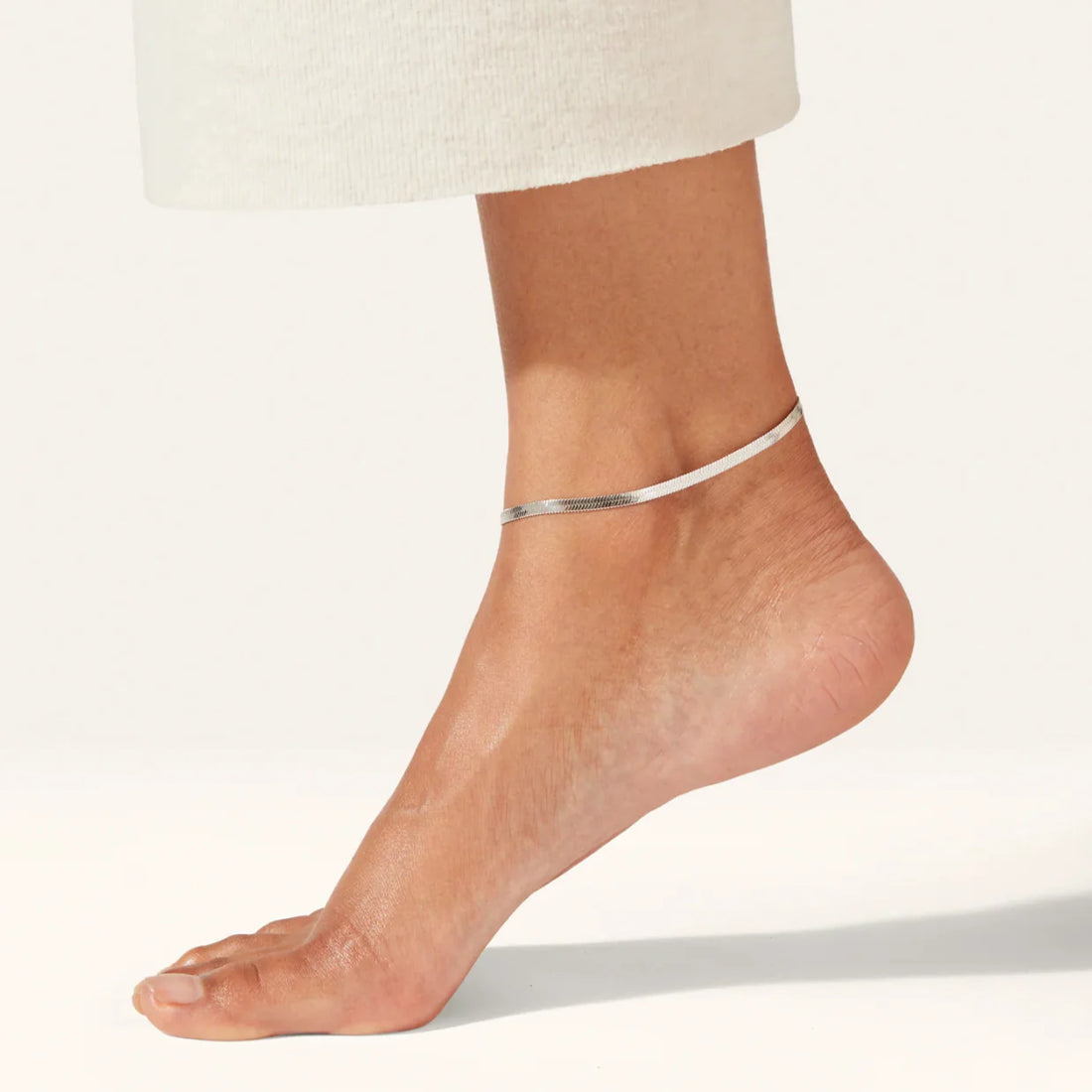 Flat Snake Chain Anklet - Good Objects
