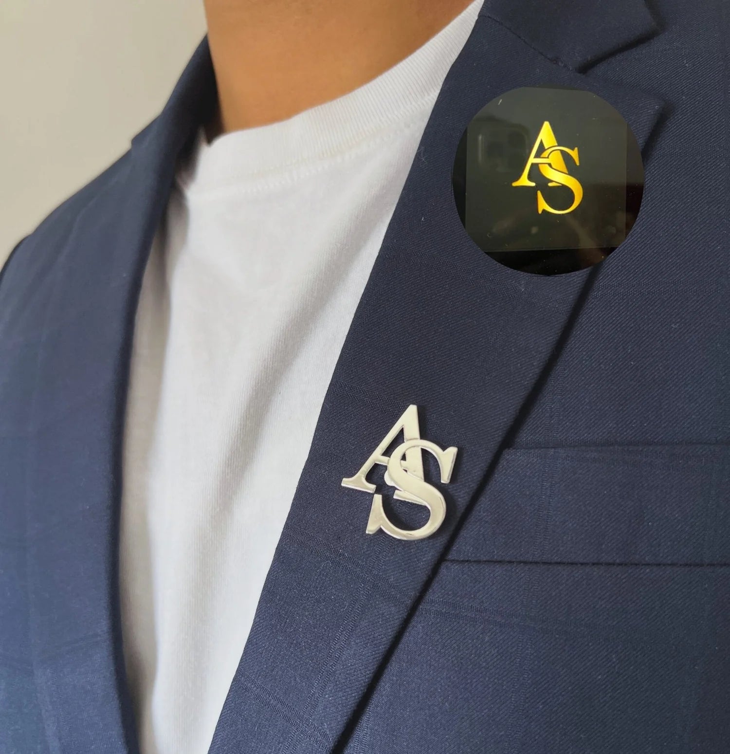 Monogram Brooch