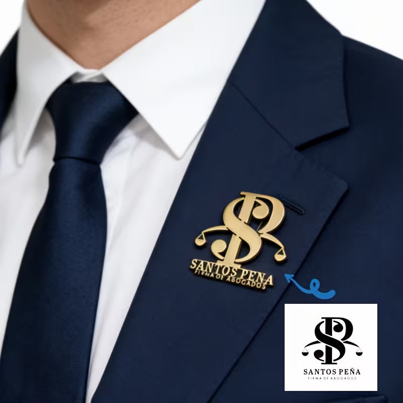 Monogram Brooch
