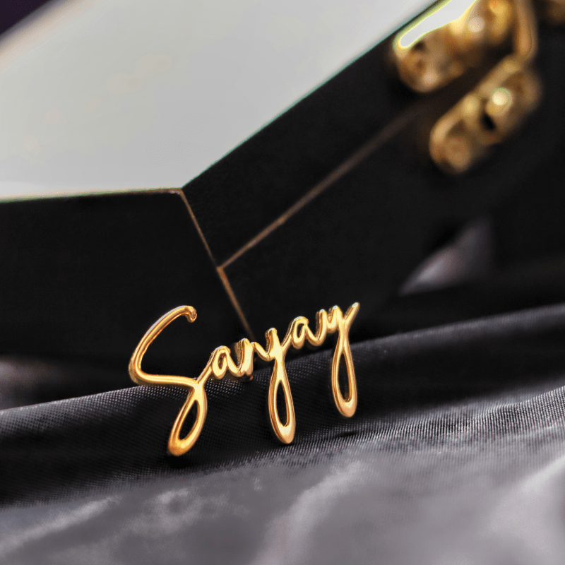 Personalized Name Cufflinks 1 Pair (2 Pcs)