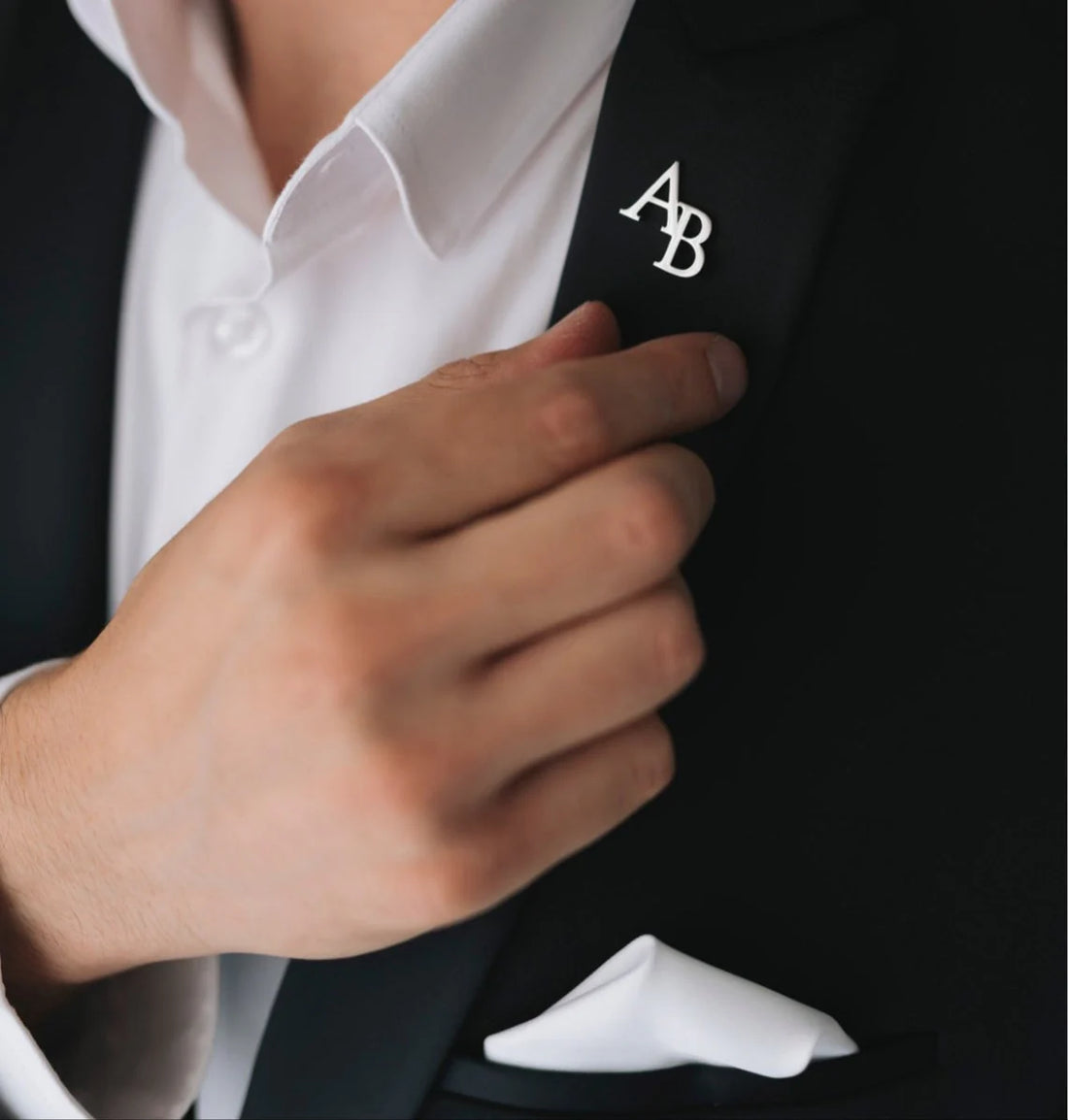 Personalized Initial Letter Name Brooch