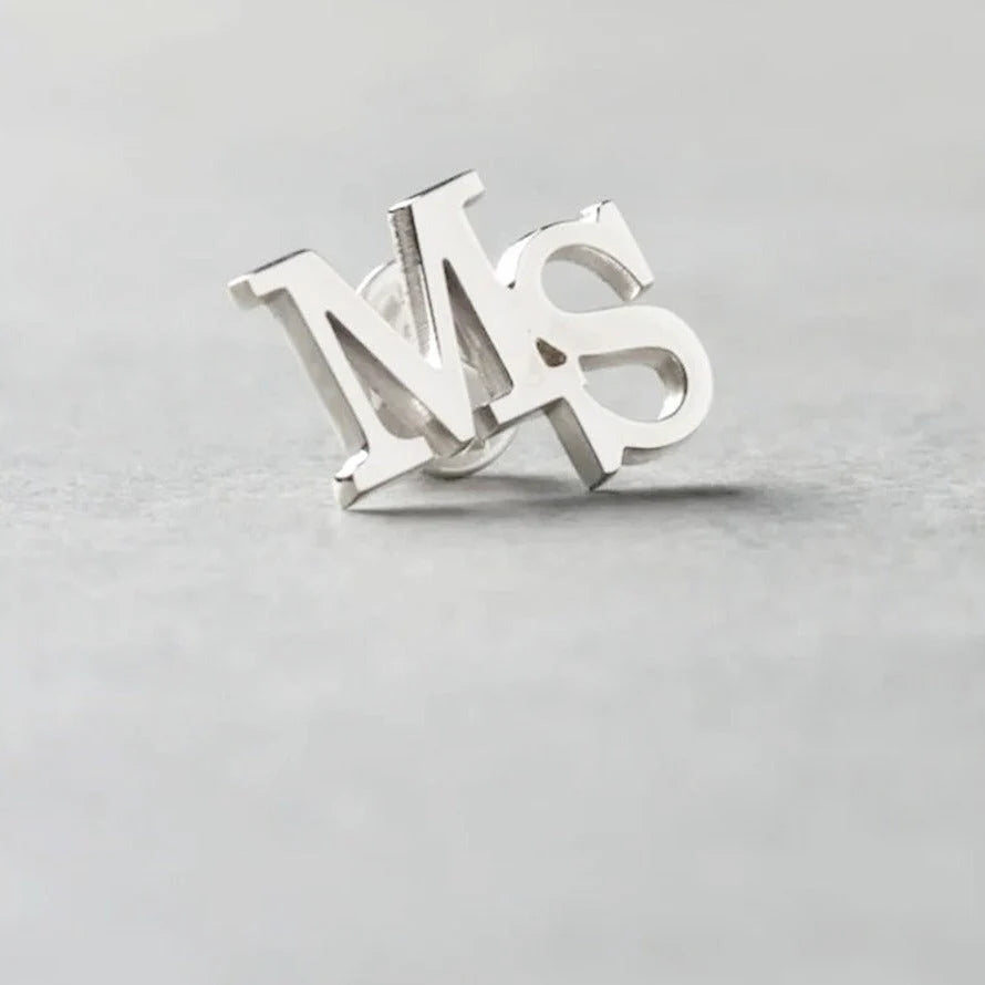 Personalized Initial Letter Name Brooch