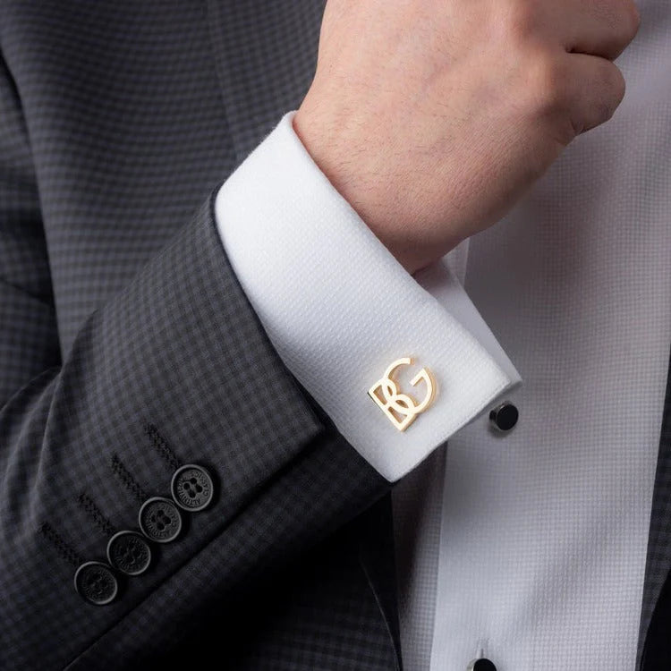 Personalized Initial Monogram Cufflinks
