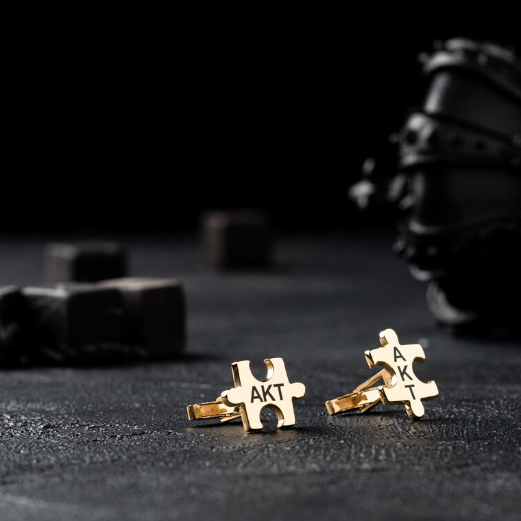 Personalized Puzzle Cufflinks