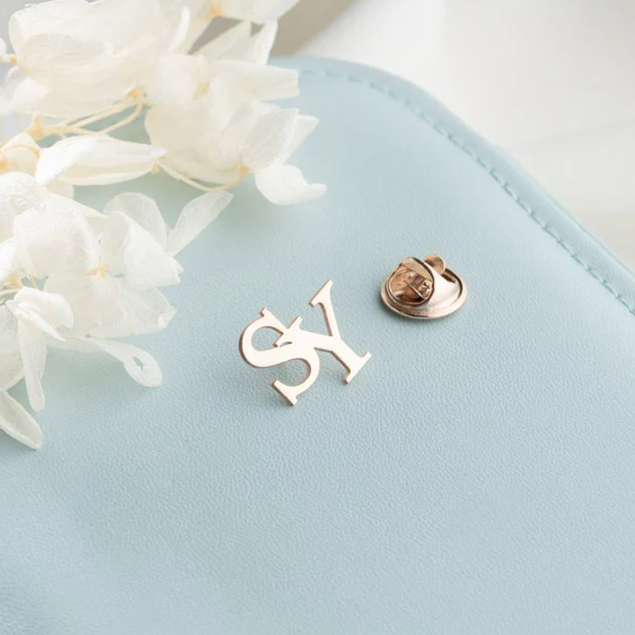 Personalized initial Lapel Pin Brooch for Women
