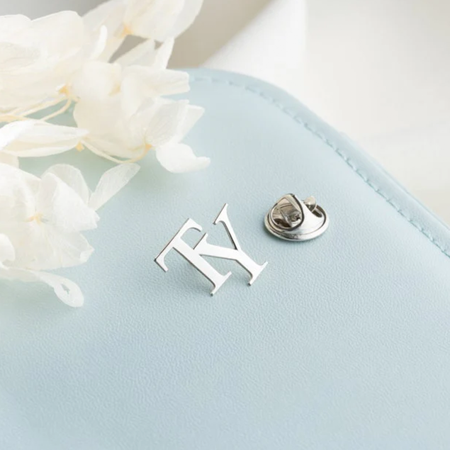 Personalized initial Lapel Pin Brooch for Women