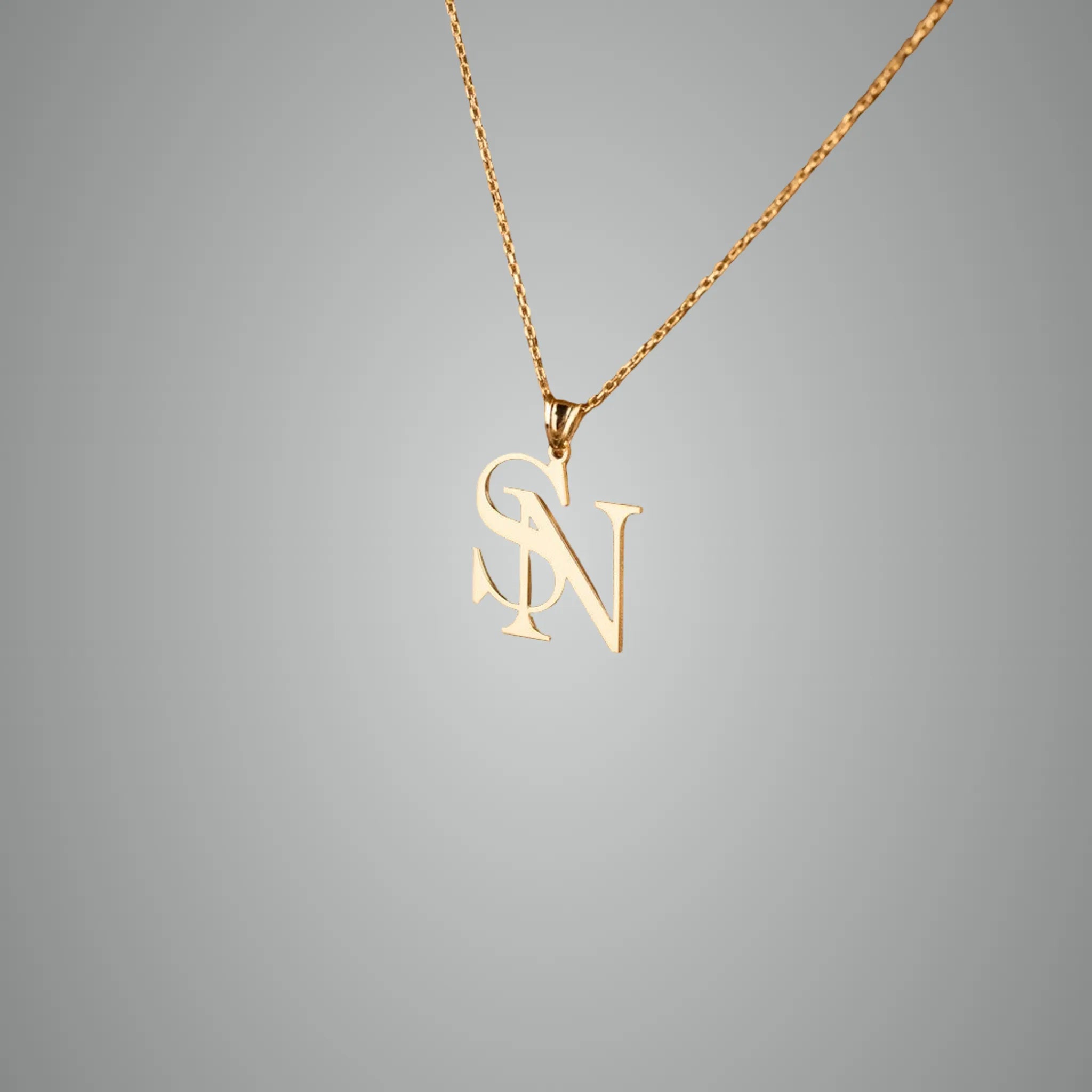 Double Initial Necklace