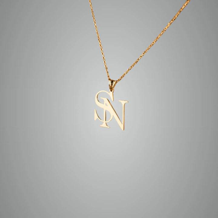 Double Initial Necklace