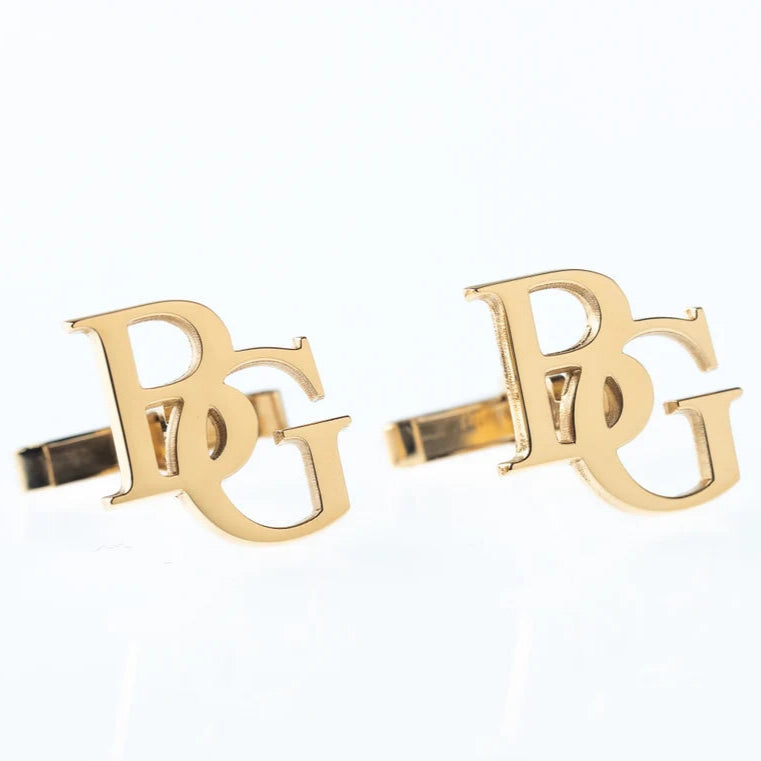 Personalized Initial Name Cufflinks 1 Pair (2 Pcs)