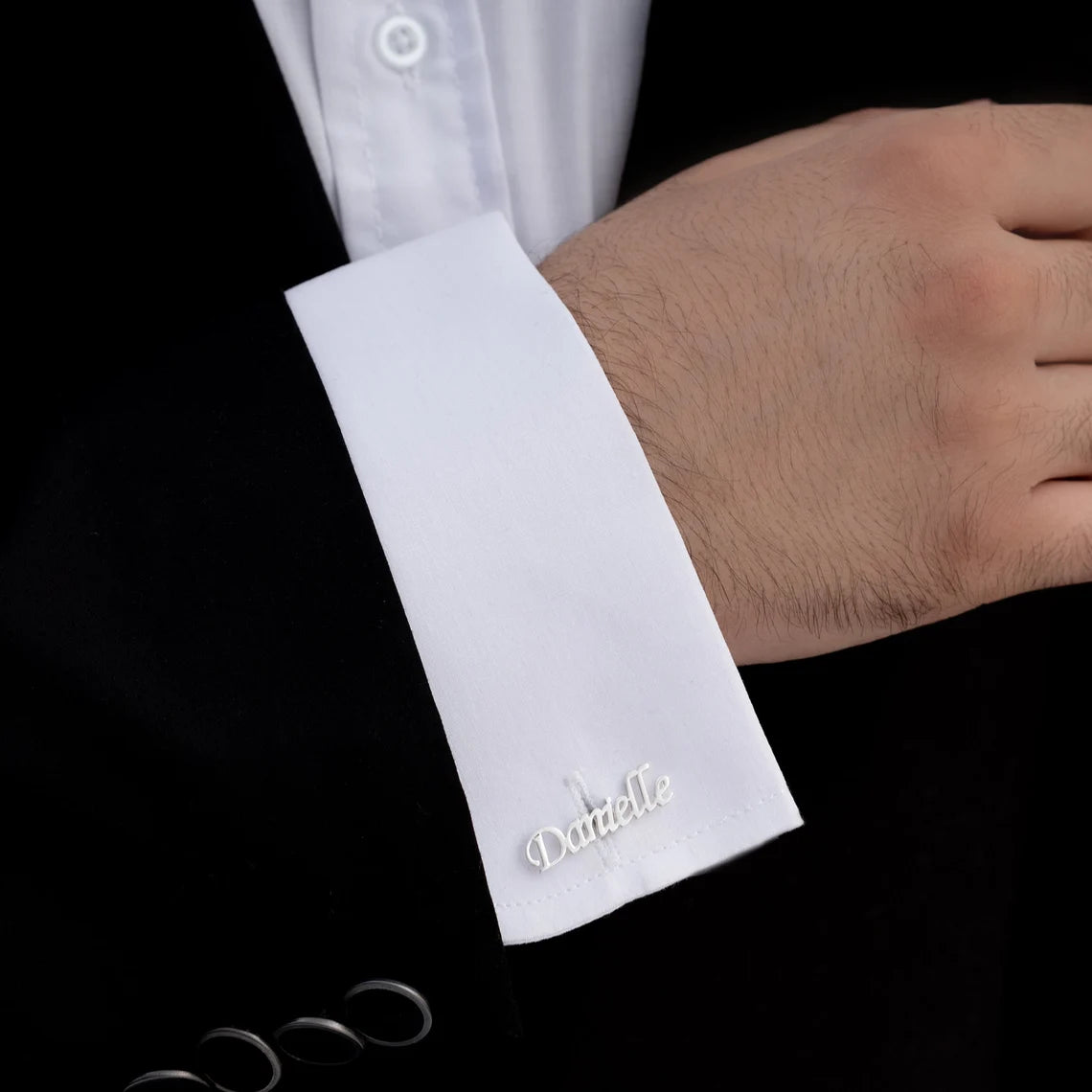 Personalized Name Cufflinks for Groom