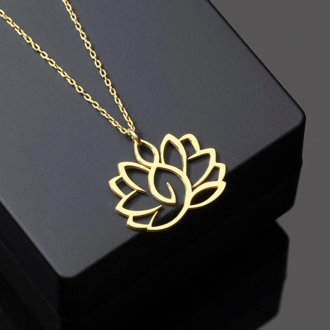Lotus Flower Yoga Necklace Pendant