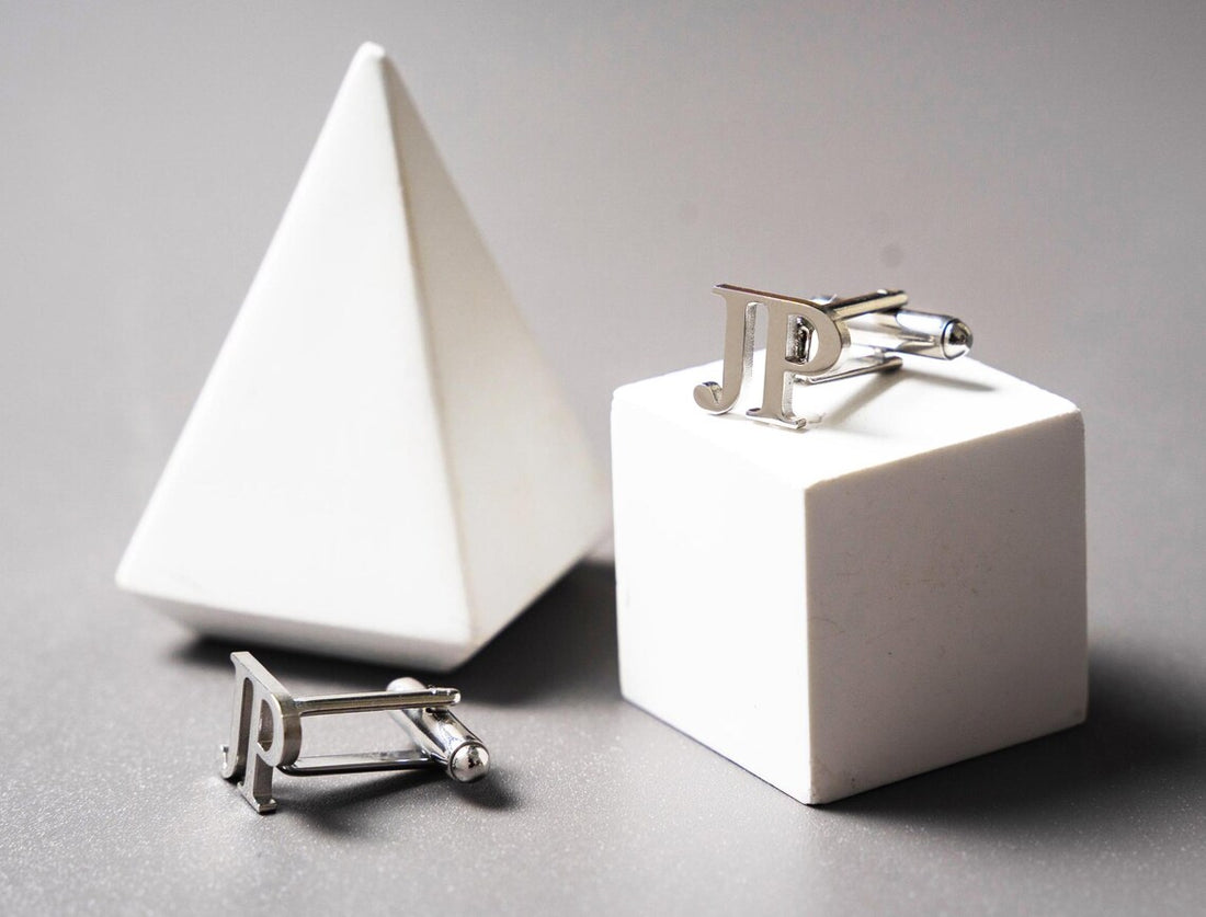Custom Initial Cufflinks 1 Pair (2 Pcs)