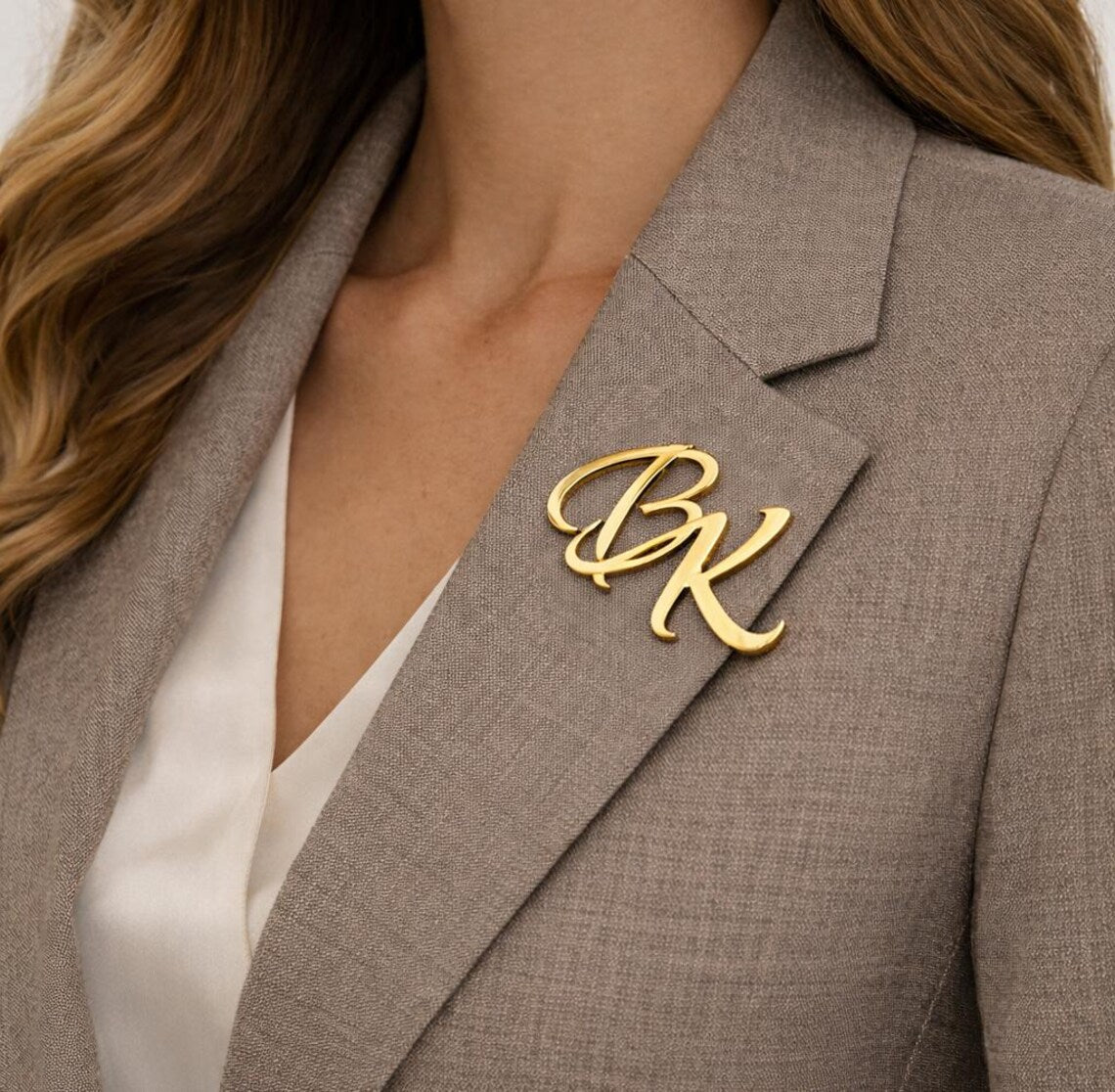 Custom Initial Letter Lapel Pins
