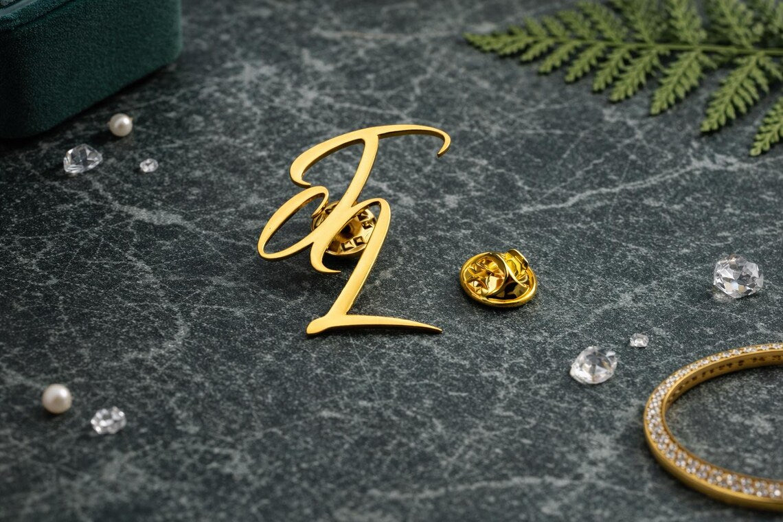Custom Initial Letter Lapel Pins
