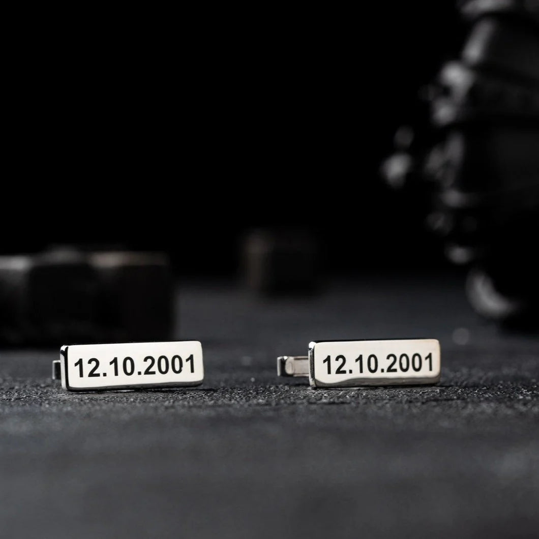 Personalized Date Engraved Cufflinks