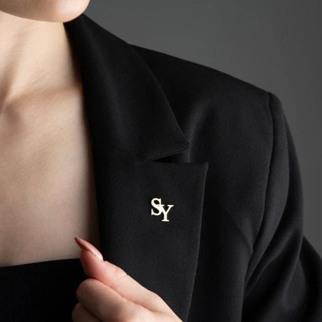 Personalized initial Lapel Pin Brooch for Women