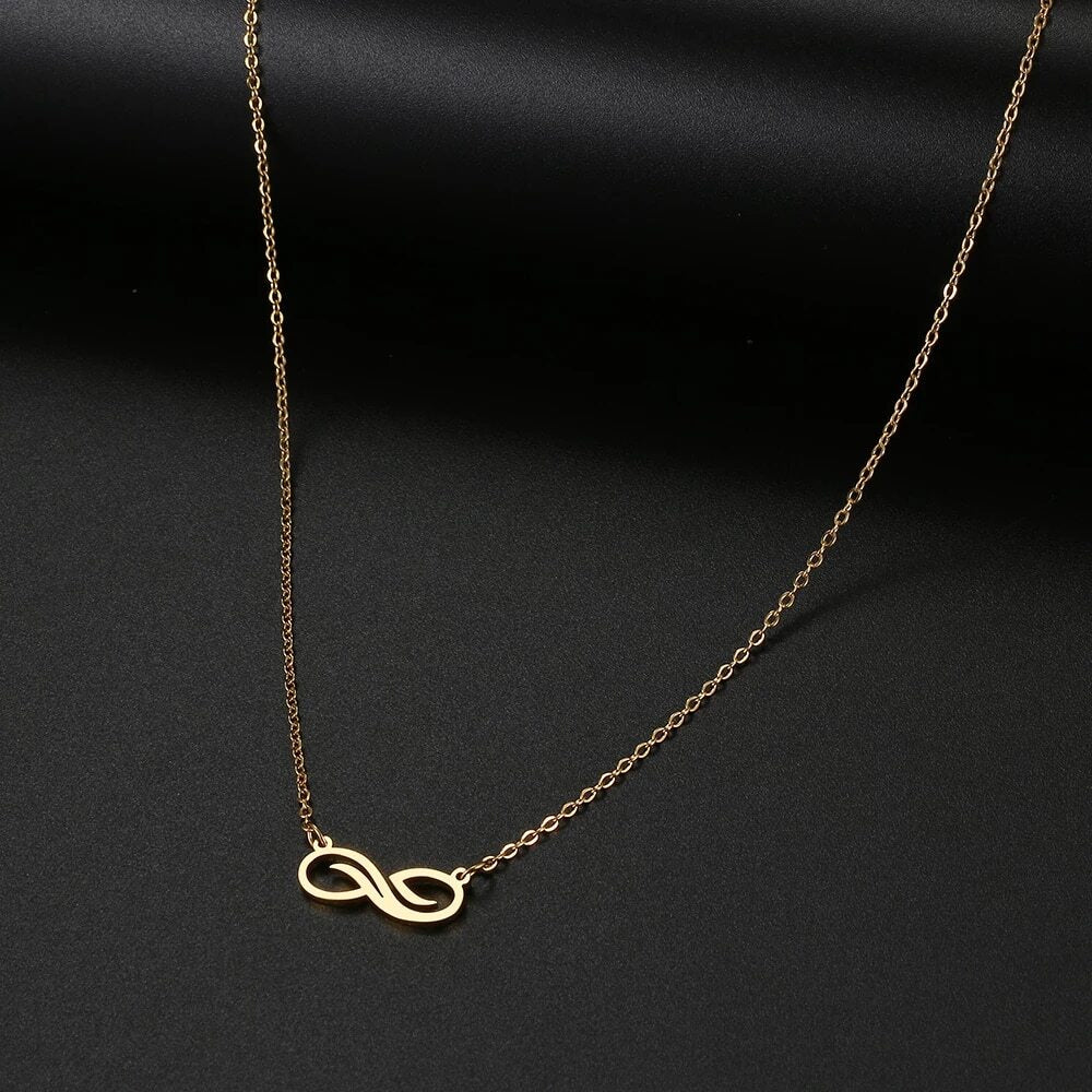 Wave Style Infinity Necklace